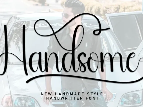 Handsome Script Typeface font