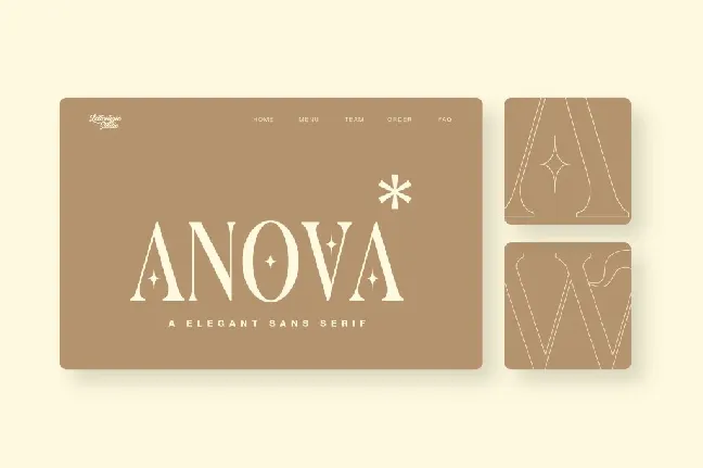 Anova DEMO font