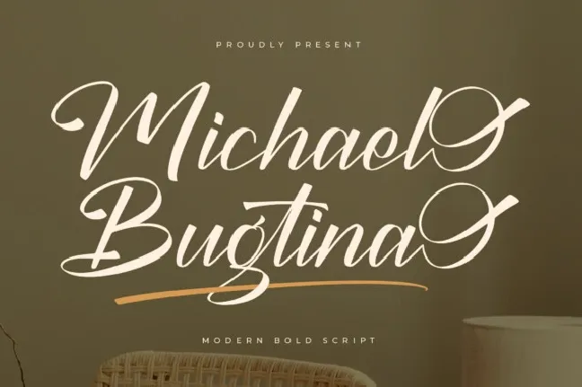 Michael Bugtina font