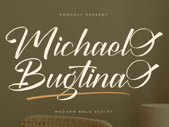 Michael Bugtina font