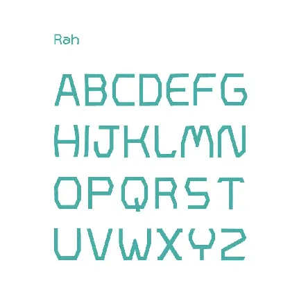 Rah font