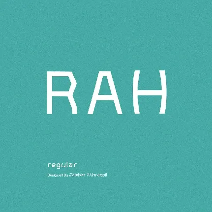 Rah font