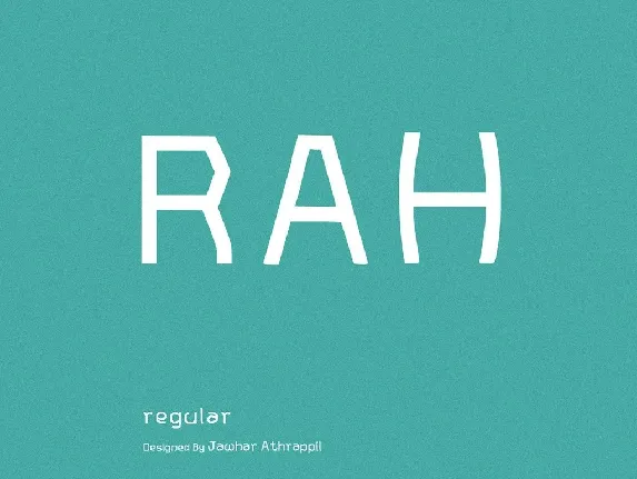 Rah font