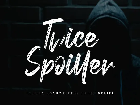 Twice Spoiller font