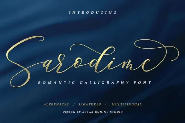 Sarodime Script Free font