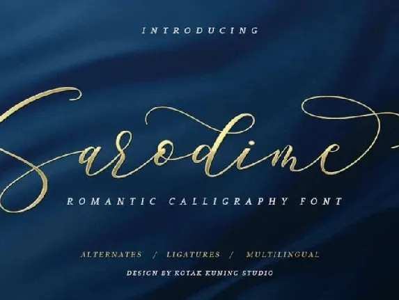 Sarodime Script Free font