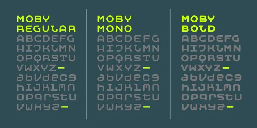 Moby font