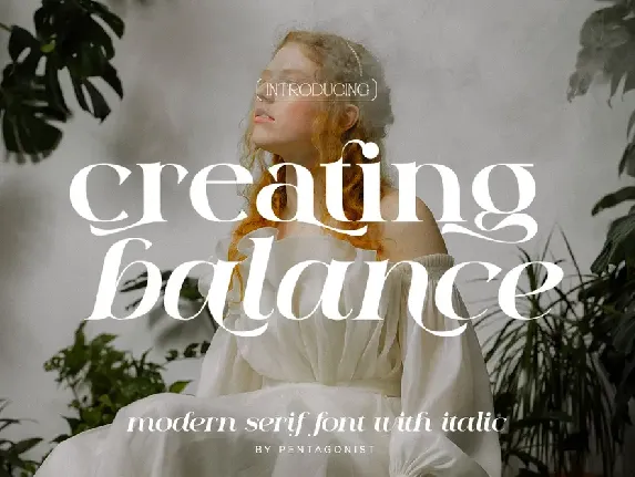 Creating Balance DEMO font