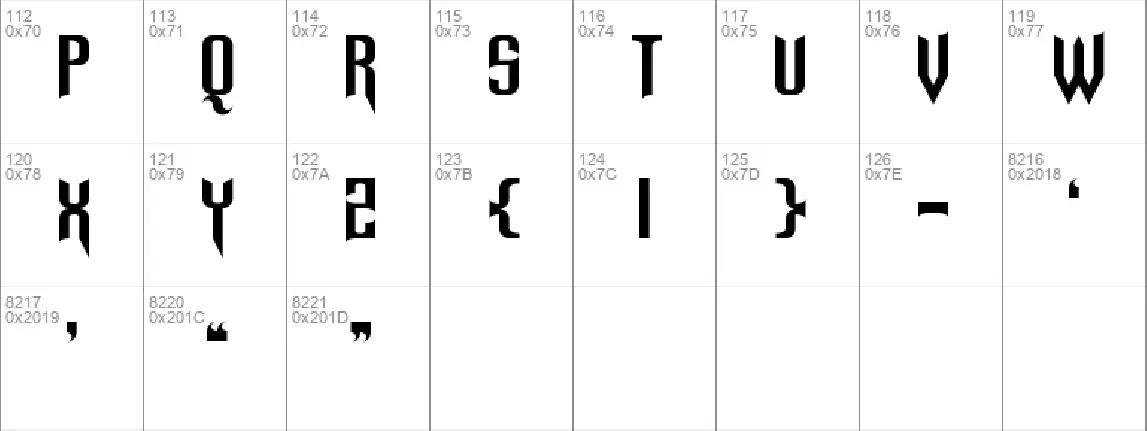 Spinebiting font