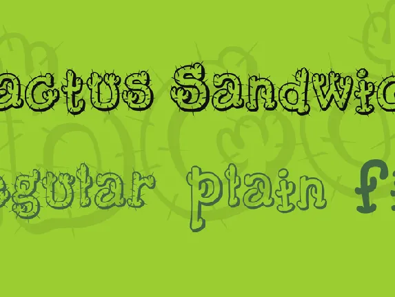 Cactus Sandwich font