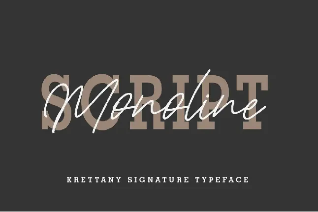 Krettany Signature font