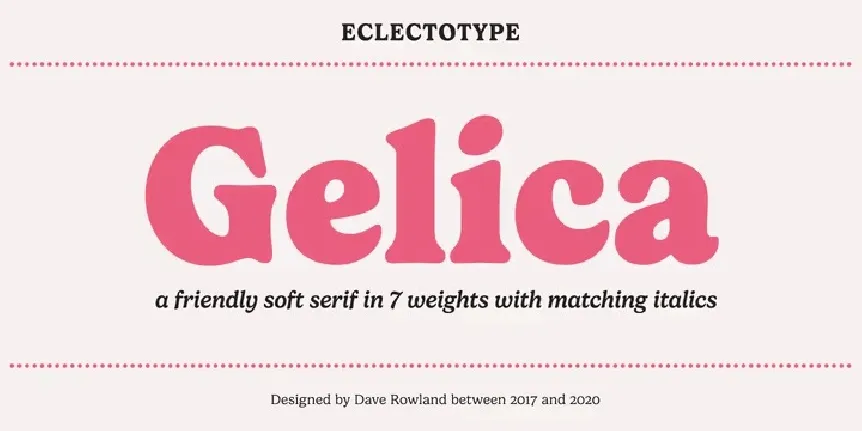 Gelica Family font