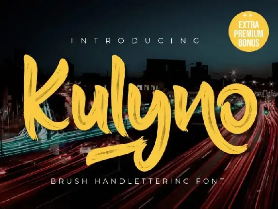 Kulyno Brush font