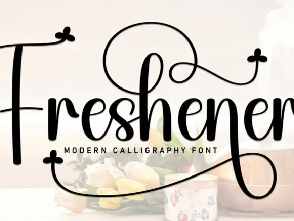 Freshener Script font