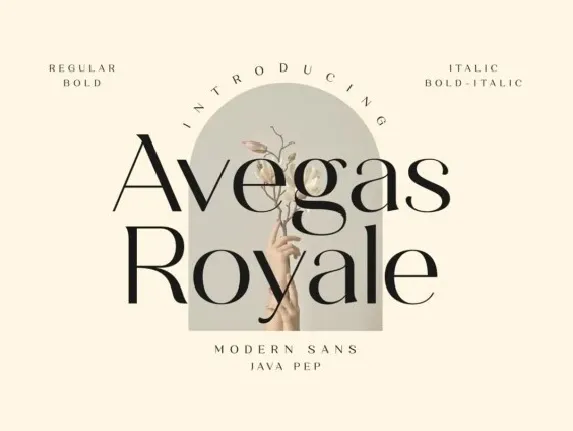 Avegas Royale font