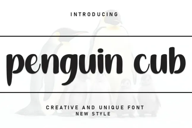 Penguin Cub font