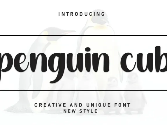 Penguin Cub font