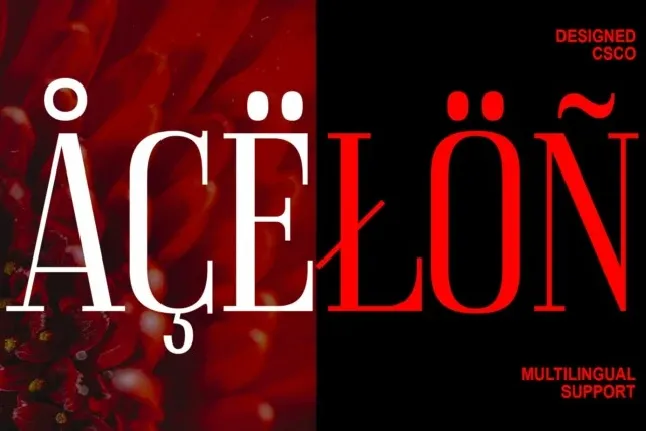 Acelon font