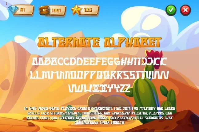 Namistre font