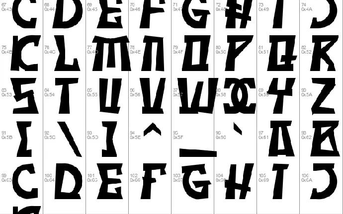 Namistre font