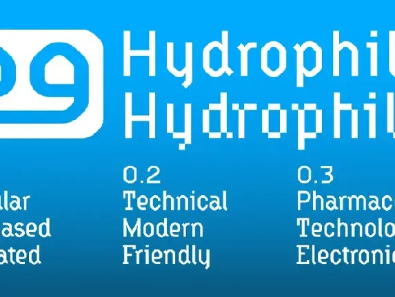 Hydrophilia font