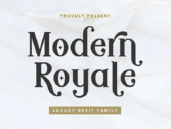 Modern Royale font