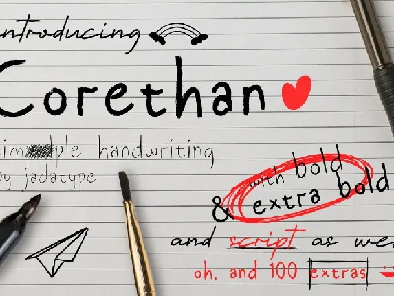 Corethan Extras font