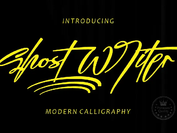 Ghost Writer font