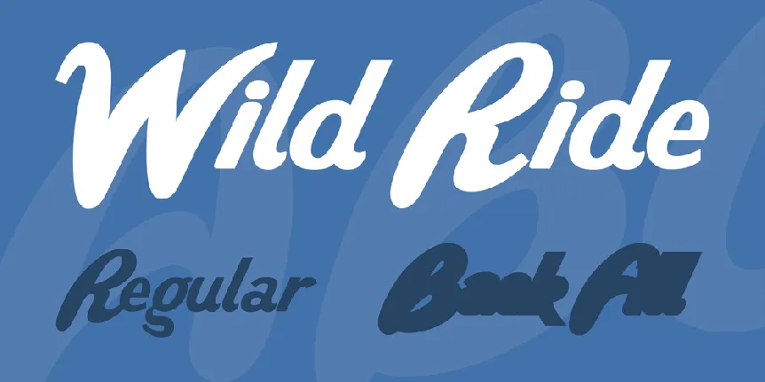 Wild Ride font