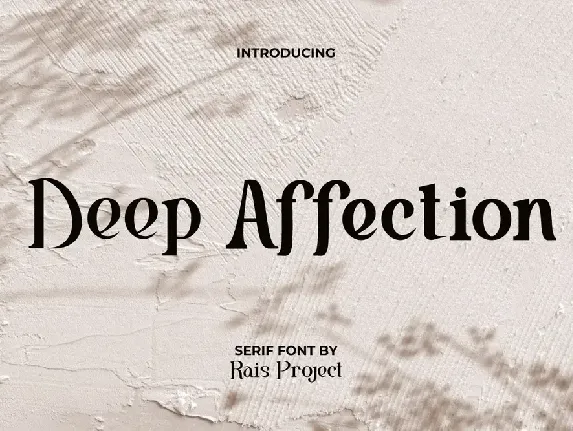 Deep Affection font