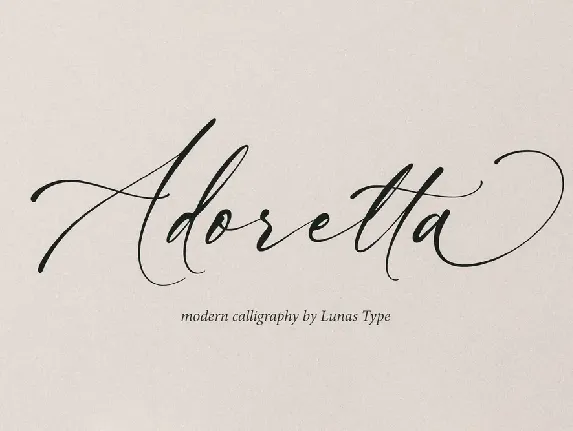 Adoretta font