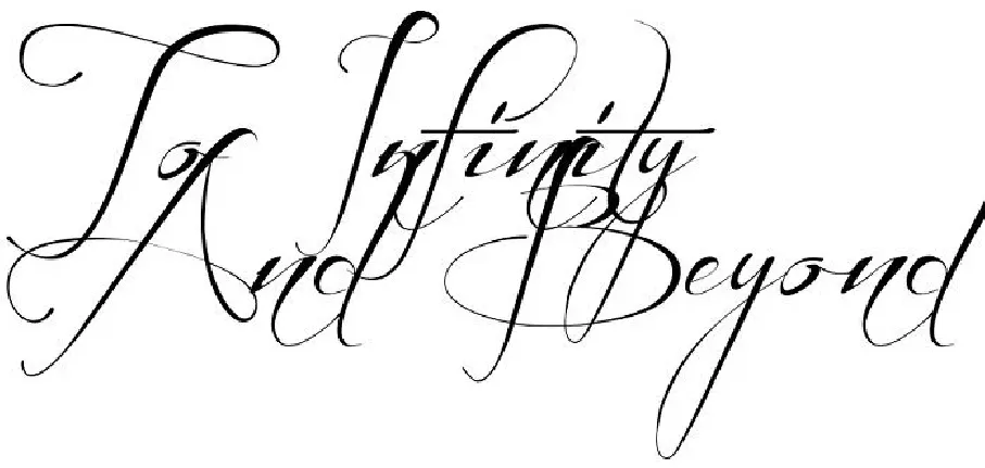 Beyond Infinity font