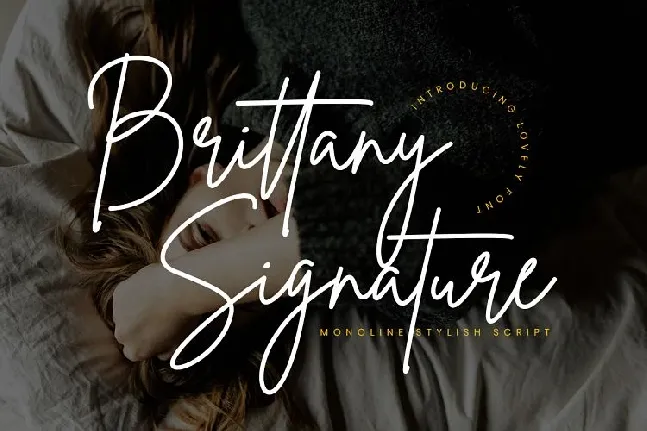 Brittany Signature font