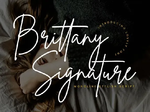 Brittany Signature font