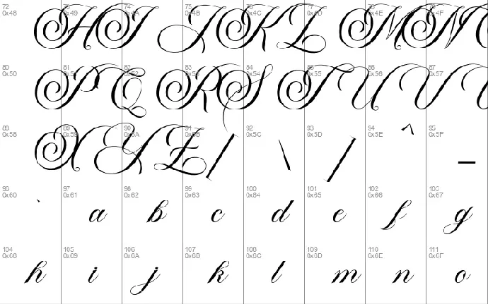 Glamour font