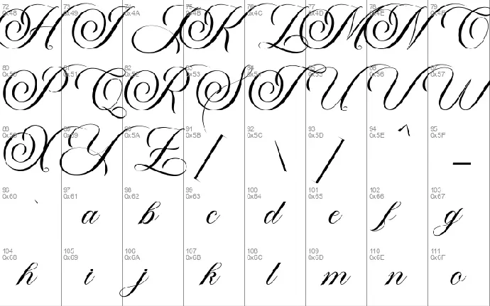 Glamour font