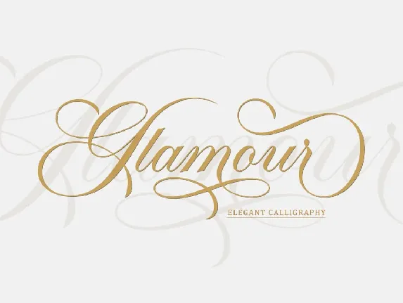 Glamour font