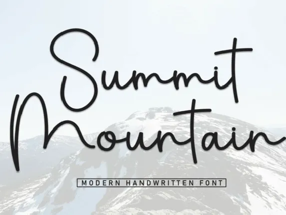 Summit Mountain Script font