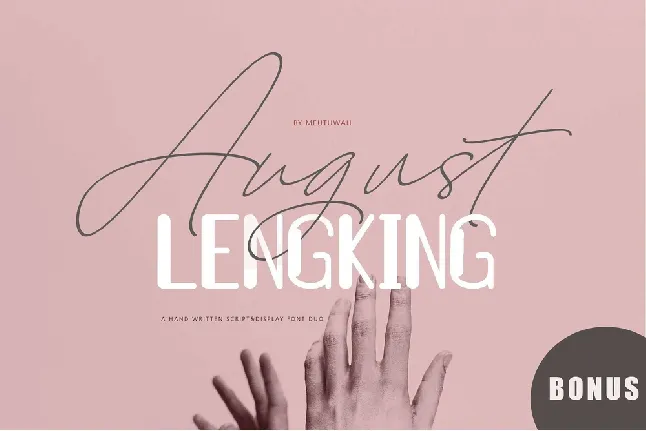 August Script Free font