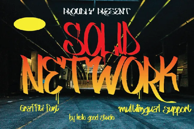 Solid Network font