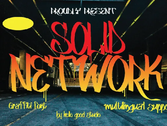 Solid Network font