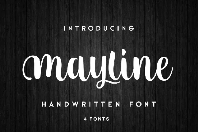 Mayline font