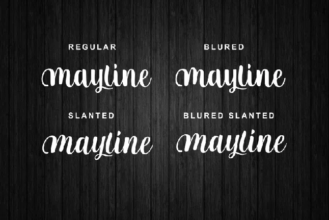 Mayline font