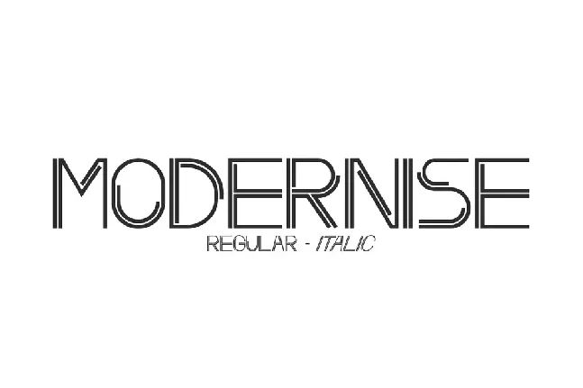 Modernise font