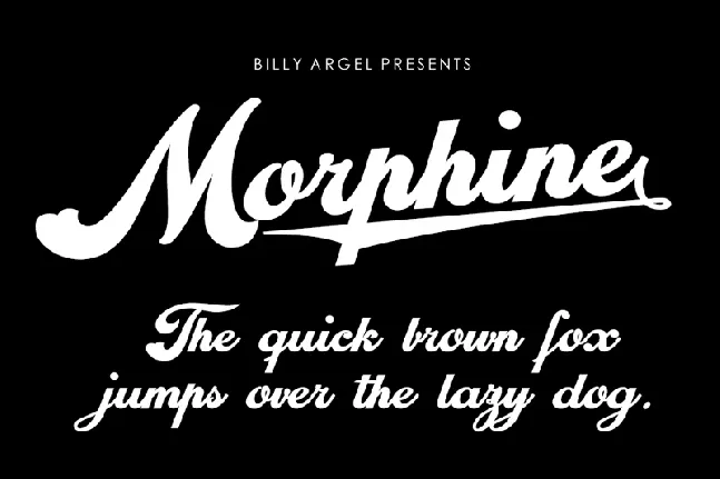 Morphine font