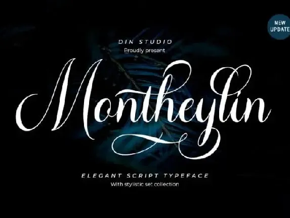 Montheylin Calligraphy font