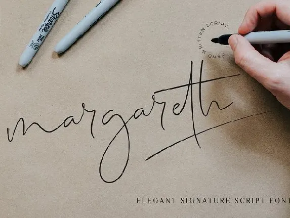 Margareth Signature font