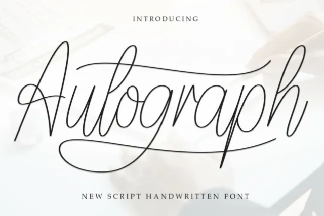 Autograph Script font