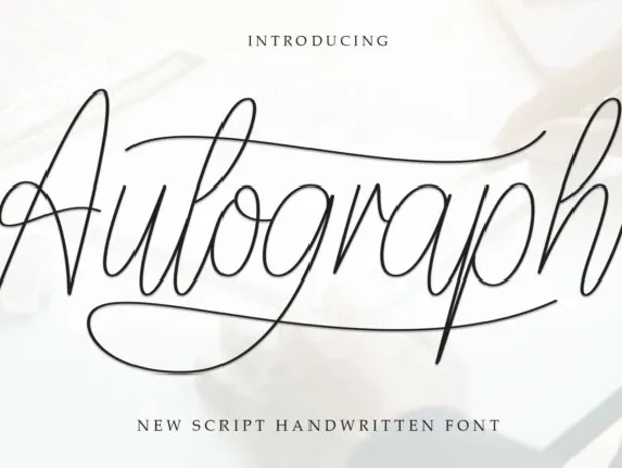 Autograph Script font