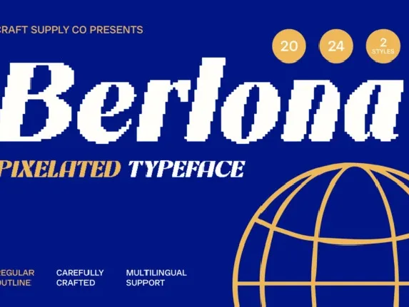 Berlona Pixel font